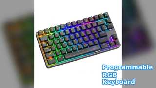 Teclado de eje magnético: RGB programable de tamaño completo