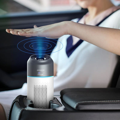 Purificador de aire para automóviles 3 en 1 con filtro de carbono HEPA y ventilador silencioso para susurros