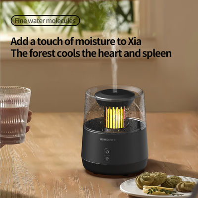 Humidificador de llama de simulación de lluvia con apagado automático de 7 colores