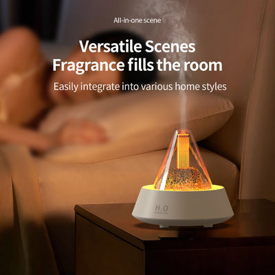 Humidificador de llamas de fuego de atmósfera ABS de 80 ml con ajuste de temporizador de 2/4/6 horas