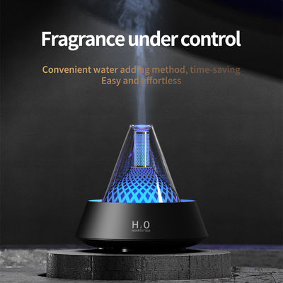Humidificador de aire de llama de aromaterapia de 80 ml con ajuste del temporizador de 2/4/6 horas