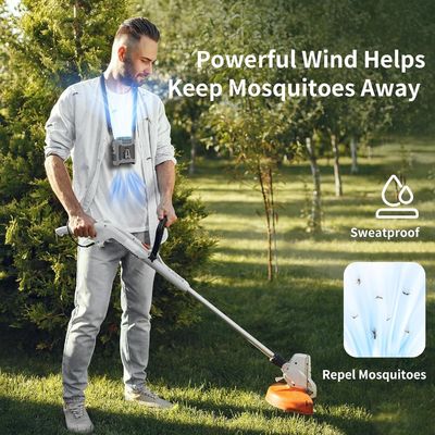 Fan Socool 10000mAh portátil recargable USB Fuente de alimentación de emergencia Fan Clip Fan cintura