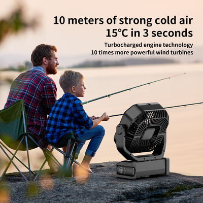 Ventilador Socool 20000mAh Ventilador de suspensión a control remoto Ventilador de 9 velocidades Control de luz LED Recargable Ventilador de acampada al aire libre Ventilador portátil de alimentación de emergencia multifunción