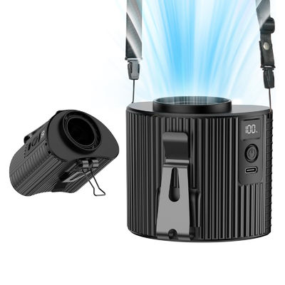 Ventilador Socool Mini Cuello Al aire libre Usb Led Clip de cintura Ventiladores portátiles recargables 4000MAh