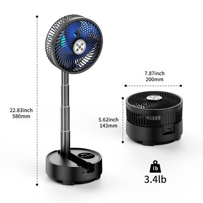 Socool ventilador 20000mAh ventilador de acampada interior y exterior 9a velocidad 8h tiempo de alimentación de emergencia USB ventilador de mesa plegable ajustable