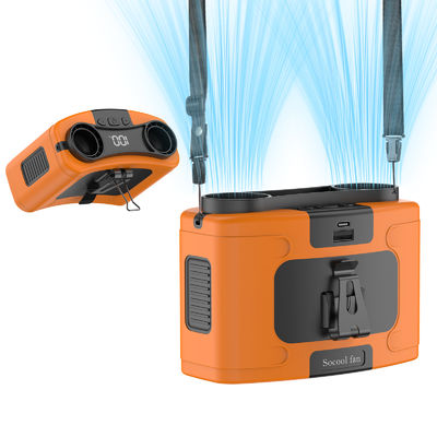 Ventilador Socool portátil de 20000mAh Ventiladores portátiles Mini Ventilador de cintura recargable