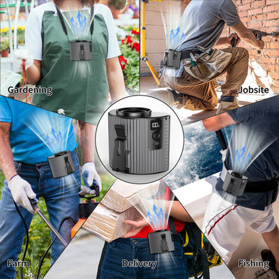 Fan Socool 4000mAh Fan colgante de cuello USB portátil fuente de alimentación de emergencia Fan multifunción Fan independiente