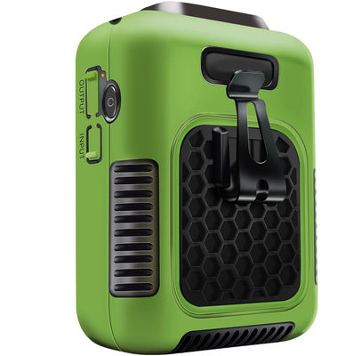 Ventilador Socool 6000mAh Fuente de alimentación tipo C Ventilador portátil multifuncional con menos de 50 dB de nivel de ruido en verde naranja gris